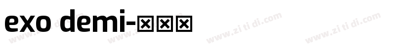 exo demi字体转换